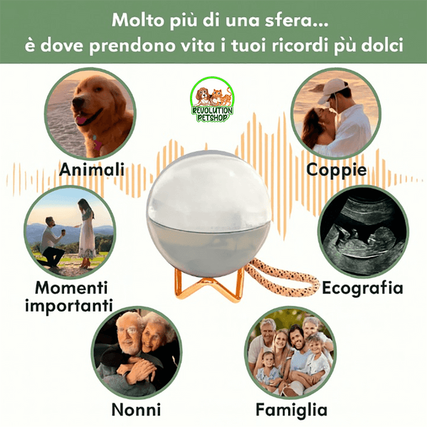 SFERA DI CRISTALLO VIDEO PERSONALIZZATO