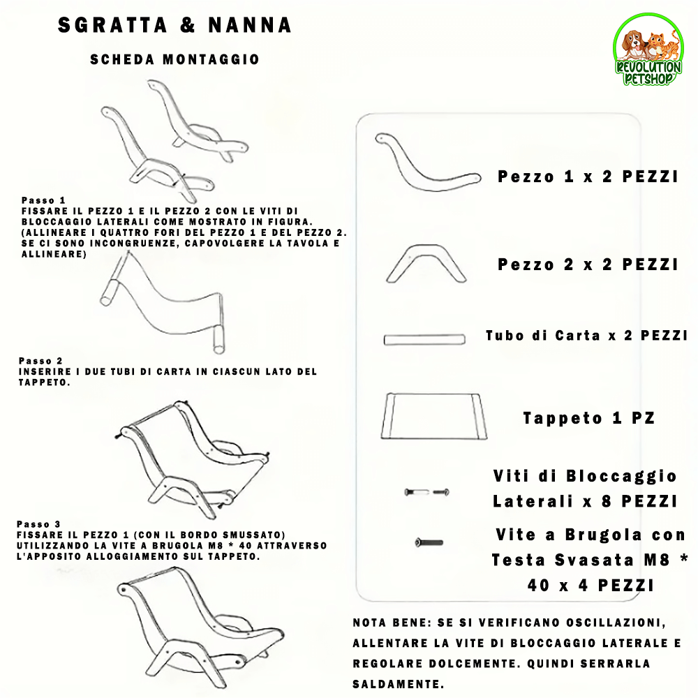 POLTRONA TIRAGRAFFI RILASSANTE SGRATTA&NANNA™