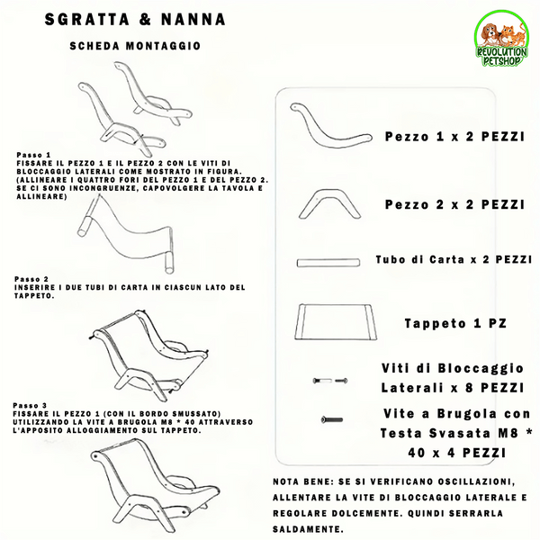 POLTRONA TIRAGRAFFI RILASSANTE SGRATTA&NANNA™