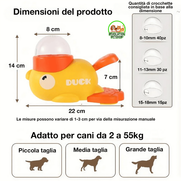 SNACKOTTO™ DISPENSER INTERATTIVO ANTI-VORACE CANI & GATTI