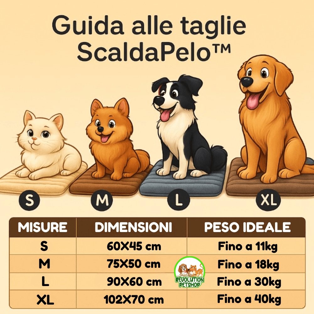 TAPPETINO AUTORISCALDANTE INVERNALE SCALDAPELO™