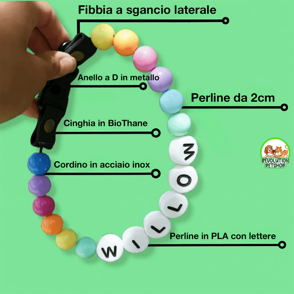 COLLARE PERSONALIZZATO LACCIOBAU™ + BRACCIALETTO GRATIS