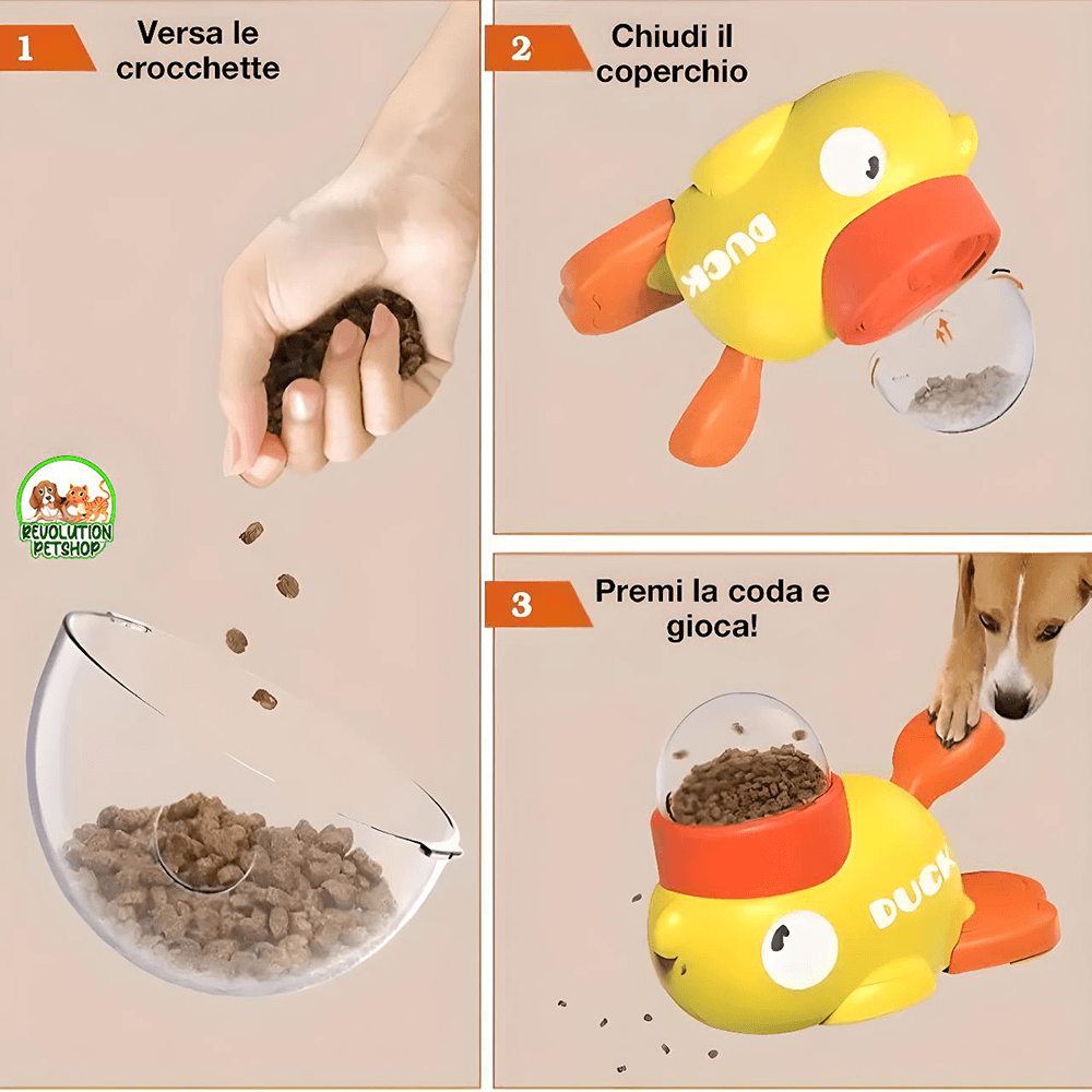 SNACKOTTO™ DISPENSER INTERATTIVO ANTI-VORACE CANI & GATTI