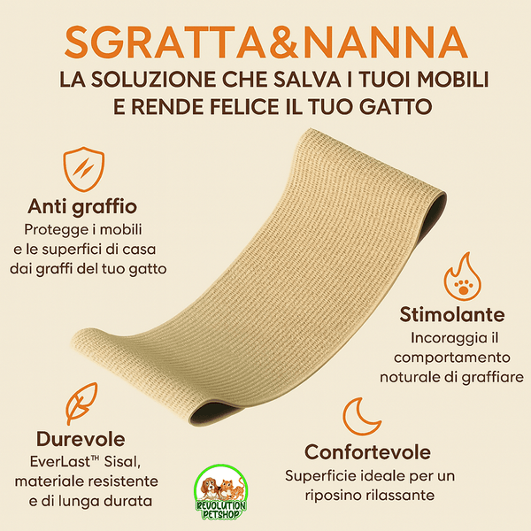 POLTRONA TIRAGRAFFI RILASSANTE SGRATTA&NANNA™