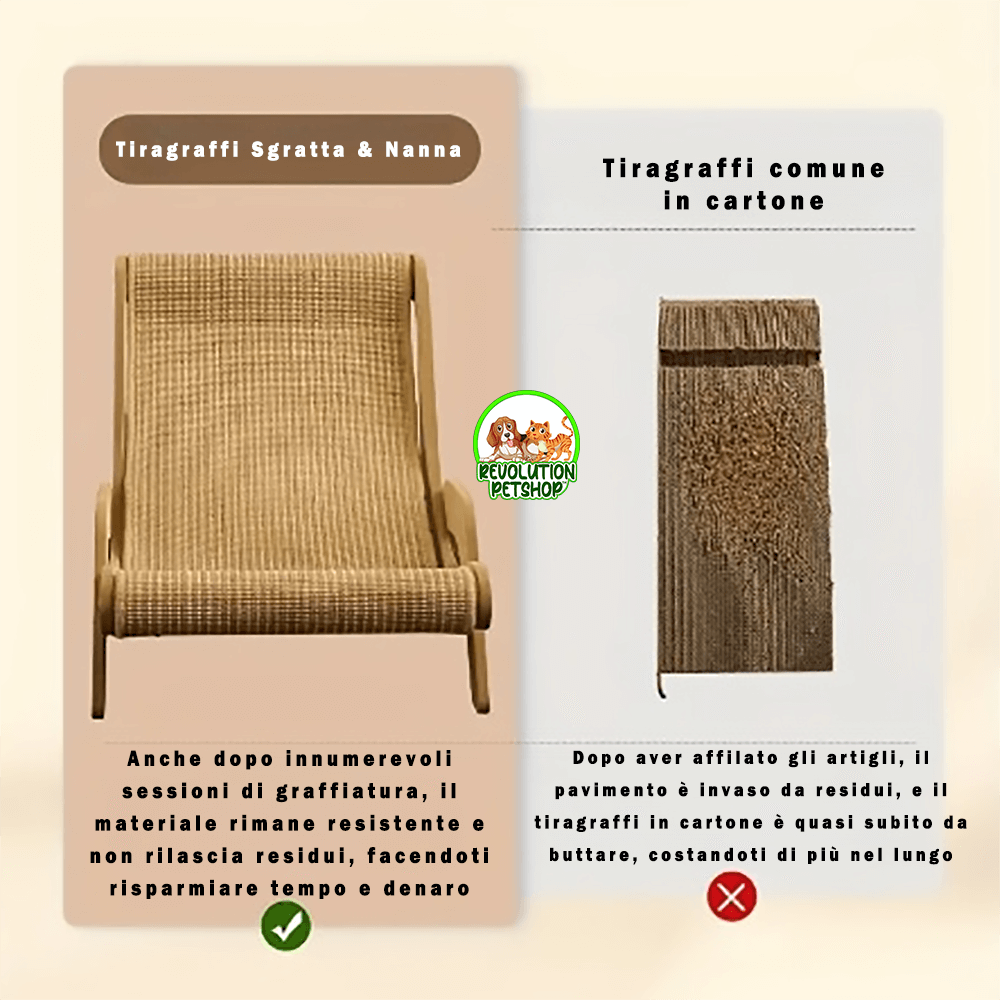 POLTRONA TIRAGRAFFI RILASSANTE SGRATTA&NANNA™