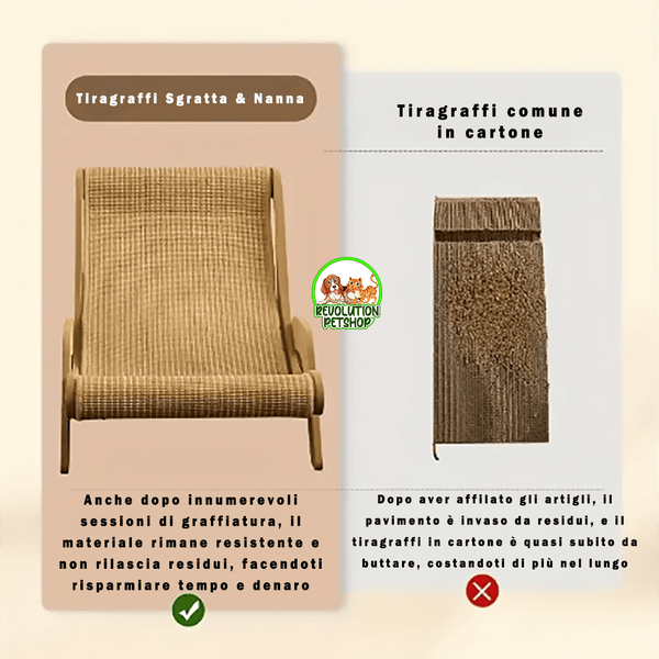 POLTRONA TIRAGRAFFI RILASSANTE SGRATTA&NANNA™