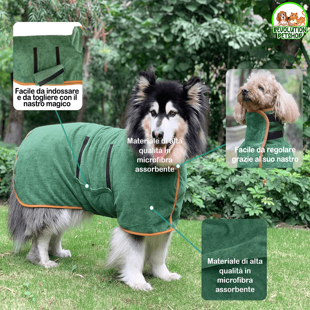ACCAPPATOIO PER ANIMALI "BATHYPET™ DI REVOLUTIONPETSHOP