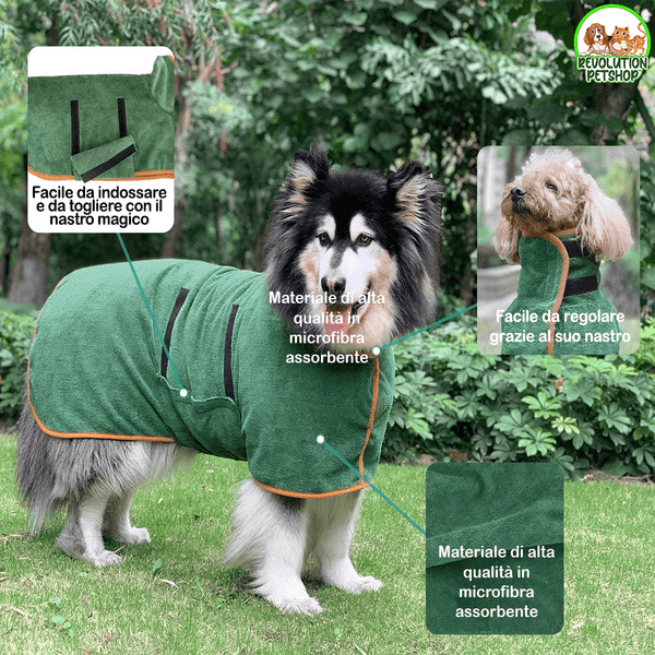ACCAPPATOIO PER ANIMALI "BATHYPET™ DI REVOLUTIONPETSHOP
