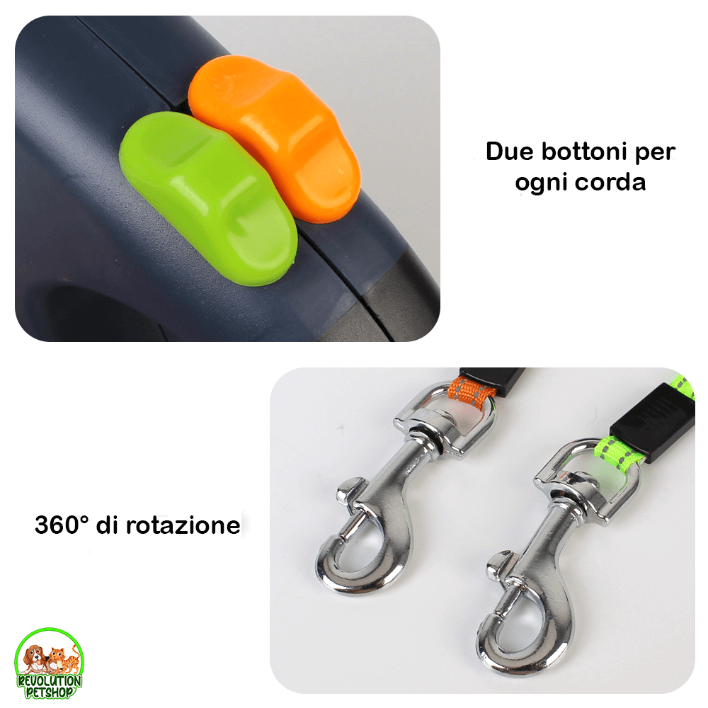 GUINZAGLIO DOPPIO ANTI-GROVIGLIO "GUINZYPET™"