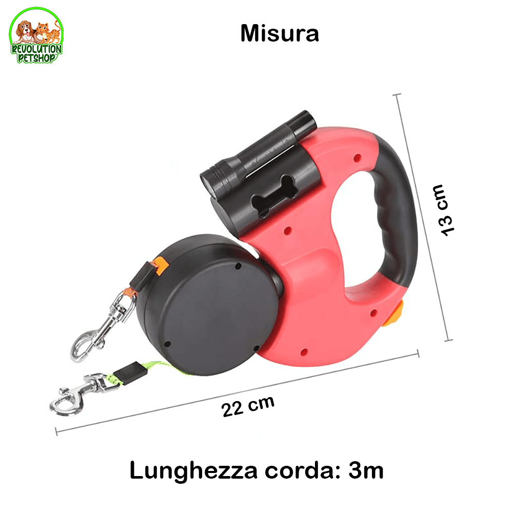 GUINZAGLIO DOPPIO ANTI-GROVIGLIO "GUINZYPET™"